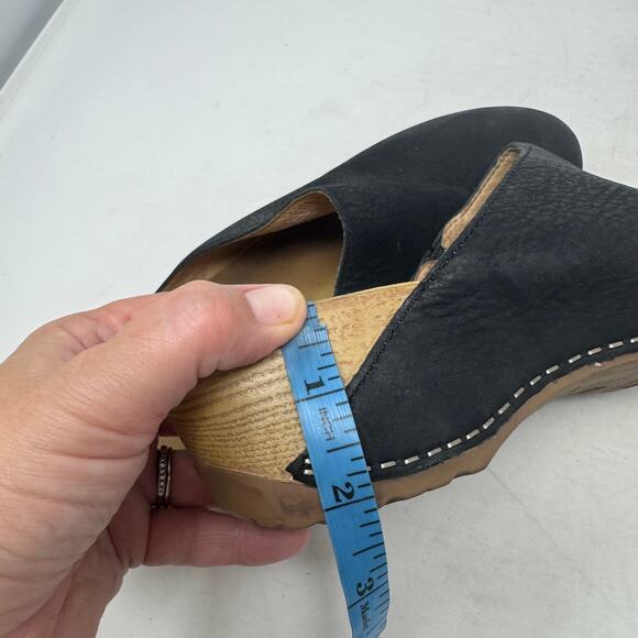 Dansko Black Leather Professional Mule Clogs Comfort Work Shoes Size 42 EU 11 - Picture 9 of 11